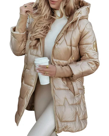 Cappotto invernale con cappuccio e imbottitura