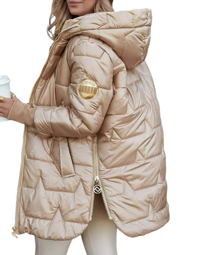 Cappotto invernale con cappuccio e imbottitura