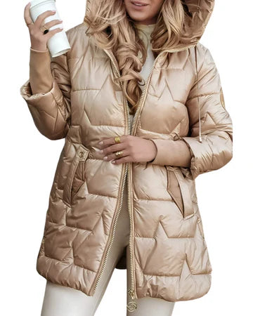 Cappotto invernale con cappuccio e imbottitura