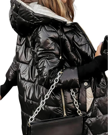 Cappotto invernale con cappuccio e imbottitura