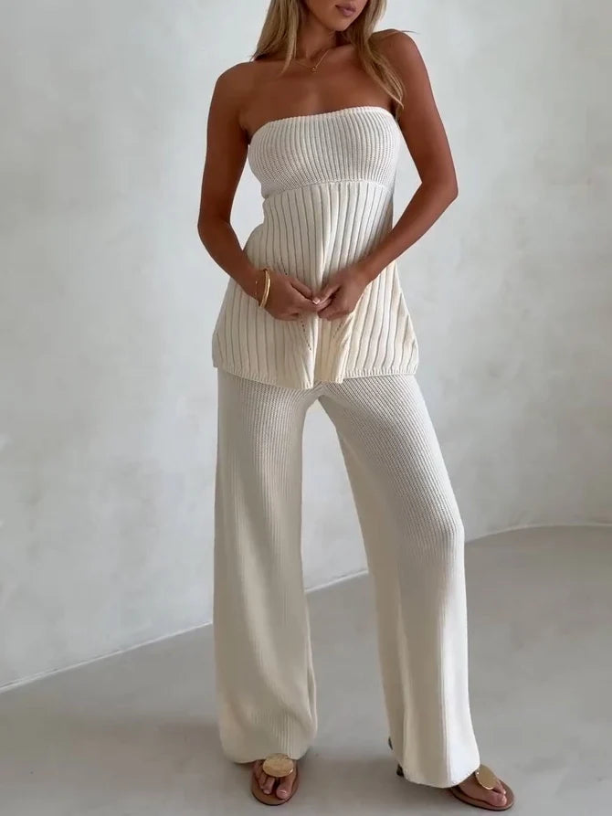 Top a fascia in maglia