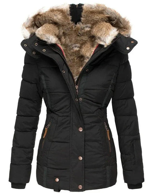cappotto invernale con fodera in pelliccia
