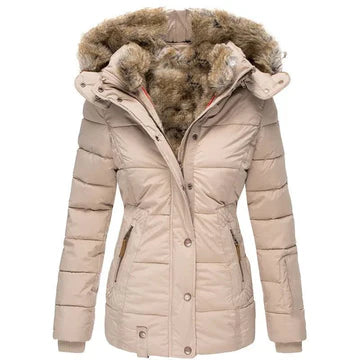 cappotto invernale con fodera in pelliccia